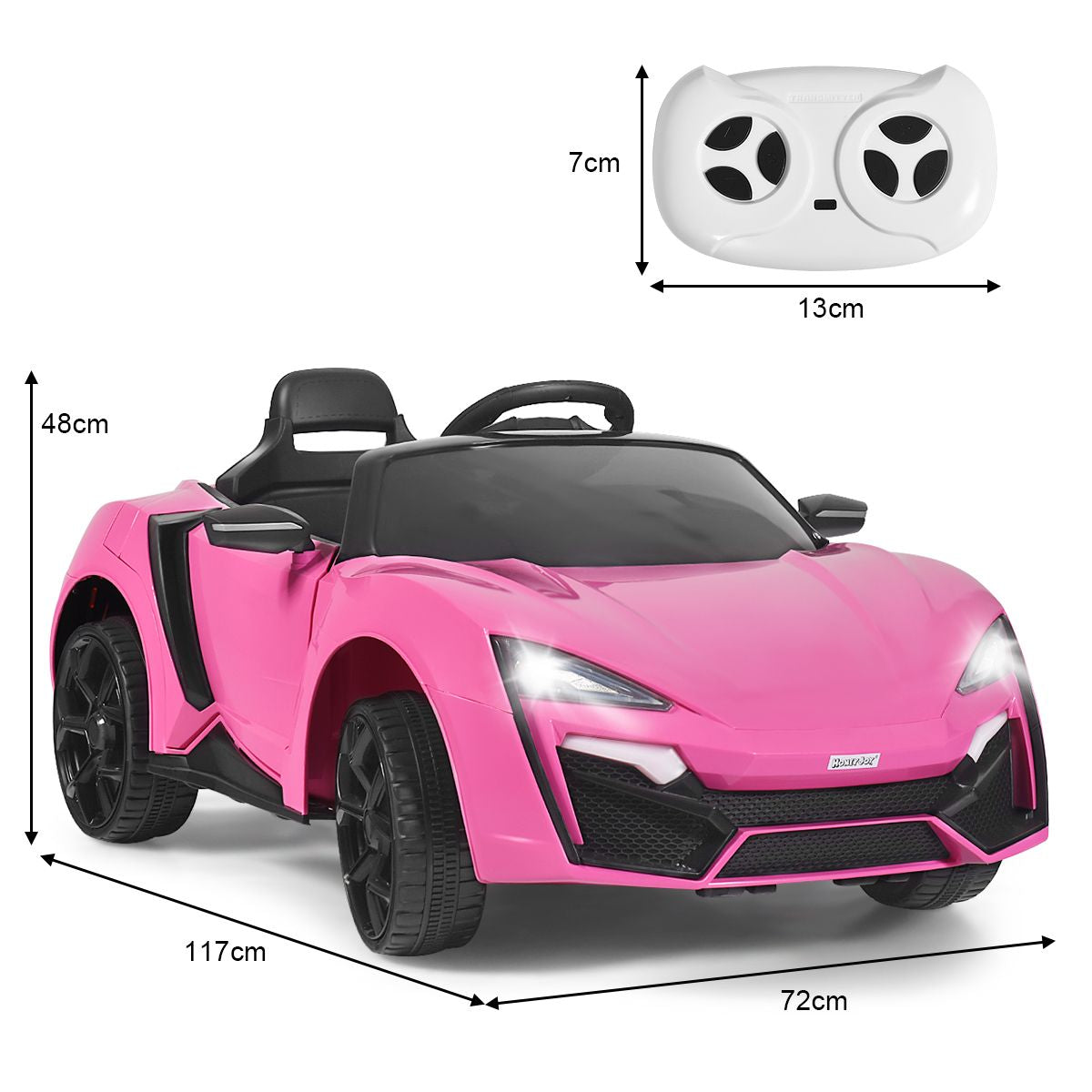 12V Electric Kids Car Wth 2.4G Remote Control and Spring Suspension