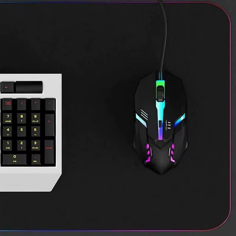 Latest High-Quality Ergonomic Gaming Mouse, Suitable for Desktop and Laptop Computers, 4-Button USB RGB Backlit Mouse