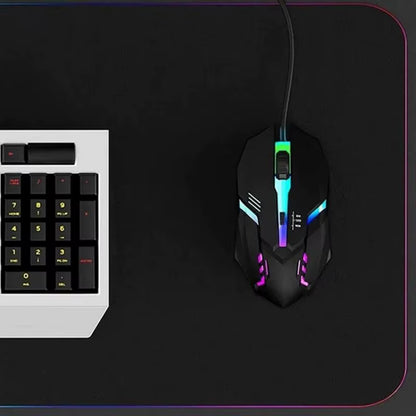 Latest High-Quality Ergonomic Gaming Mouse, Suitable for Desktop and Laptop Computers, 4-Button USB RGB Backlit Mouse